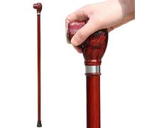 BYGSBKDP Wood Walking Cane - for Men And Women, Walking Stick Dog Head for Men - 35.4 inches Ergonomic Walking Stylish Animal Shapes Carved Wood Cane Old Elderly People Comfortable Accessory Gift (J)