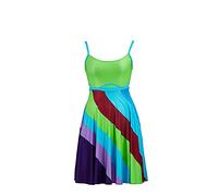 BYHai 13 Going on 30 Dress Jenna Rink Halloween Costume Multicolor Cut Out Dress Outfit for Women, Multicolored, XL