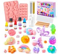 BYHANO Soap Making Kit for Kids, DIY Soap Craft Set with Silicone Molds, STEM Educational Science Kit, Birthday Christmas Gift for Boys & Girls