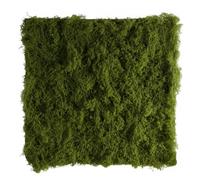 BYHER Fake Moss Mat Artificial Moss Roll - 19.7"x19.7" Cloud Soft Feel Moss Table Runner for Decor, Faux Grass Mat for Crafts, DIY Fairy Garden, Wedding & Party Decorations (Realistic Green 50x50cm)