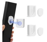 BYHKLW Magnetic Remote Control Holder Wall Mount, Innovative Slot Design for Effortless Organization of Home, Office, and School Supplies - Organize and Fix Remotes with Ease (White, 2 pack)
