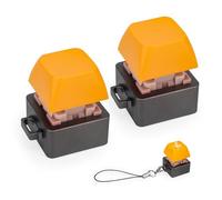 Byhoo 2 PCS Aluminum Alloy Keyboard Fidget, Lightweight Keyboard Clicker Fidget, Silent Mechanical Keycap Fidget Toy for Library & Quietness Place to Relief Stress