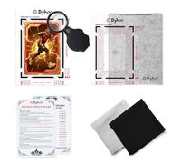 Byhoo Card Grading Kit - Professional Sports & Trading Card Grading Tool with 1.5mm Reinforced Frame, Precision Centering System & Magnifying Glass, Anti-Scratch Grading Kit for Pokemon/CCG Collectors