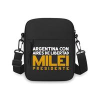 BYHSEPQ Argentina,Liberty,Milei,President,design Men Crossbody Bag Single Shoulder Women Cartoon Anime Film Printing Design Unisex