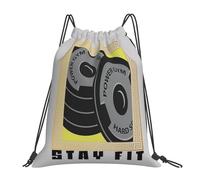 BYHSEPQ Body Under Construction Stay Fit Backpacks Multi-function Portable Drawstring Bags Storage Bag Book Bags For Travel Students