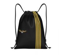 BYHSEPQ Born To Fly Flight Pilot Drawstring Bag Women Men Portable Sports Gym Sackpack Flying Aviation Aviator Training Backpacks