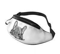 BYHSEPQ Casual French Bulldog Puppy Fanny Pack for Travel Hiking Women Men Frenchie