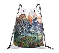 BYHSEPQ Celtic Wind Backpacks Multi-function Drawstring Bags Drawstring Bundle Pocket Sundries Bag BookBag For Travel School