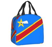 BYHSEPQ Custom Flag of Congo Kinshasa Lunch Bag Women Cooler Thermal Insulated Lunch Boxes for Adult Office