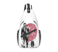 BYHSEPQ Customized Keanu Reeves Movie Sling Bag Men Cool Famous Actor John Wick Shoulder Chest Crossbody Backpack Traveling Daypack