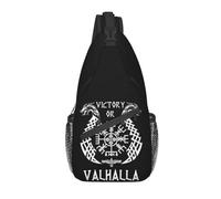 BYHSEPQ Fashion Victory Or Viking Sling Bags For Cycling Camping Men's Viking Symbol Crossbody Chest Backpack Shoulder Daypack