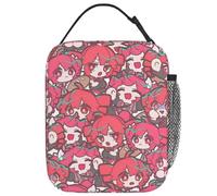 BYHSEPQ Hip Hop Anime Kasane Teto Lunch Bag Work Lunch Box for Men Funny Graphic Design Thermal Tote Handbags Waterproof Cooler Bag