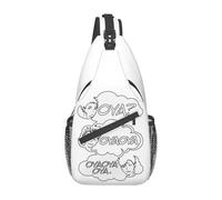 BYHSEPQ Oya Haikyuu Volleyball Crossbody Sling Bag Pattern Chest Bag anime japan Shoulder Backpack Daypack Travel Hiking Camping Bookbag