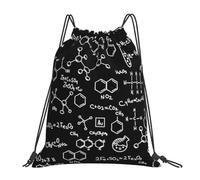 BYHSEPQ Science Chemistry Pattern Backpacks Fashion Portable Drawstring Bags Shoes Bag Book Bags For Man Woman School