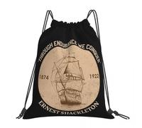 BYHSEPQ Sir Ernest Shackleton - Through Endurance We Conqu Backpacks Portable Drawstring Bags Storage Bag Book Bags For Travel School