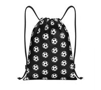 BYHSEPQ Soccer Ball Football Icon Drawstring Backpack Sports Gym Bag Sports String Sackpack for Working Out
