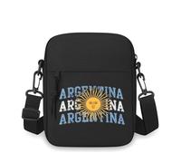 BYHSEPQ Sun face Argentina word design graphic Men Crossbody Bag Single Shoulder Women Cartoon Anime Film Printing Design Unisex