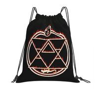BYHSEPQ The Flame Alchemist Backpacks Multi-function Portable Drawstring Bags Shoes Bag Book Bags For Travel Students