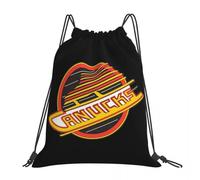 BYHSEPQ Vancouver Hockey - Retro Canucks Skate Backpacks Casual Portable Drawstring Bundle Pocket Storage Bag Book Bags Travel School