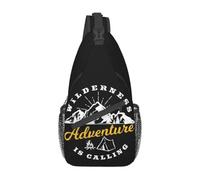 BYHSEPQ Wilderness Adventure Calling Sling Chest Crossbody Bag Men Cool Explore Camping Shoulder Backpack for Traveling