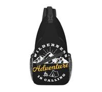 BYHSEPQ Wilderness Adventure Calling Sling Chest Crossbody Bag Men Cool Explore Camping Shoulder Backpack for Traveling