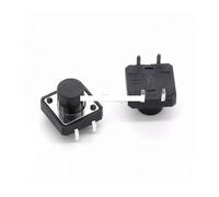 BYINGS 100Pcs 12 x 12mm x 9mm 12 * 12 * 9H Panel PCB Momentary Tactile Tact Push Button Switch DIP
