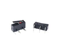BYINGS 10Pcs Mi-ni MicroLimit Switch NO NC 3 Pins PCB Terminals SPDT 5A 125V 250V 29mm Roller Arc lever Snap Action Push Microswitches