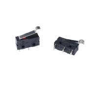 BYINGS 10Pcs Mi-ni MicroLimit Switch NO NC 3 Pins PCB Terminals SPDT 5A 125V 250V 29mm Roller Arc lever Snap Action Push Microswitches