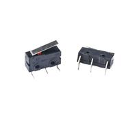 BYINGS 10Pcs Mi-ni MicroLimit Switch NO NC 3 Pins PCB Terminals SPDT 5A 125V 250V 29mm Roller Arc lever Snap Action Push Microswitches