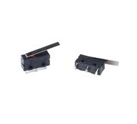 BYINGS 10Pcs Mi-ni MicroLimit Switch NO NC 3 Pins PCB Terminals SPDT 5A 125V 250V 29mm Roller Arc lever Snap Action Push Microswitches