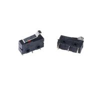 BYINGS 10Pcs Mi-ni MicroLimit Switch NO NC 3 Pins PCB Terminals SPDT 5A 125V 250V 29mm Roller Arc lever Snap Action Push Microswitches