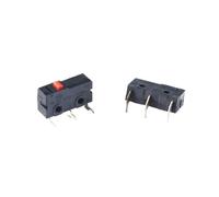 BYINGS 10Pcs Mi-ni MicroLimit Switch NO NC 3 Pins PCB Terminals SPDT 5A 125V 250V 29mm Roller Arc lever Snap Action Push Microswitches