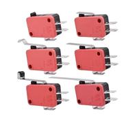 BYINGS 10pcs V-15 V-151 V-152 V-153 V-154 V-155 V-156-1C25 M-icro Momentary Travel Limit Switch Roller Lever Arm Switch SP-DT 1NO1NC