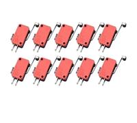 BYINGS 10pcs V-15 V-151 V-152 V-153 V-154 V-155 V-156-1C25 M-icro Momentary Travel Limit Switch Roller Lever Arm Switch SP-DT 1NO1NC