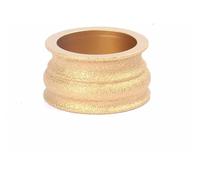 BYINGS 1PC Bore 20mm Dia 3inch/75mm Dry Vacuum Brazed Diamond Grinding Wheel Demi-bullnose Edge Profile Grinding Disc Marble Granite