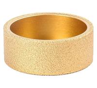 BYINGS 1PC Bore 20mm Dia 3inch/75mm Dry Vacuum Brazed Diamond Grinding Wheel Demi-bullnose Edge Profile Grinding Disc Marble Granite