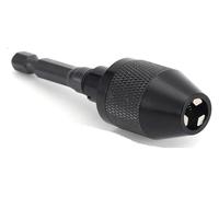 BYINGS 1pcs Multi Keyless Drill Chuck 0.3-3.6mm Conversion Tool 1/4" Hex Shank Quick Replace Adapter Chuck Converter for Electric Drill