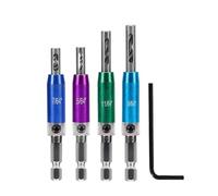 BYINGS 4/7Pcs Self Centering Drill Bit Set 5/64''-1/4'' Hex Shank Self Center Hinge Drill Bits Tool For Woodworking Window Door Hinge
