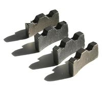 BYINGS 4PCS Hot Pressed Diamond Core Bit Segments for 18-350mm Diameter Diamond Core Bit Segment Repair & Replacement Use, 116mm, Grey