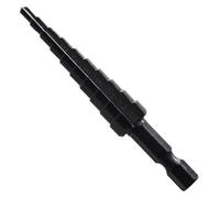 BYINGS 5pcs Step Drill Bit Set High-speed Steel Cobalt Multiple Hole 50 Sizes Cobalt Ti Conical Carbide Drill Perforator Hole Cutter Tool