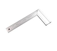 BYINGS 90 Degree Angle Ruler Stainless Steel L Shape Double Sided Ruler Measuring Tool Metal Straight Woodworking Tools