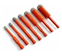BYINGS Dry Diamond Drill Bits Set For Granite Ceramic Marble Tile Stone Glass Hard Material Hex Shank Masonry Hole Saw Drill Bit 5-16mm