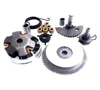 BYINGS Kick Start Shaft Gear Spring Clutch Variator Roller Fan Compatible With GY6 139QMB 50cc Scooter Moped ATV Engine Transmission Kit(Type G)
