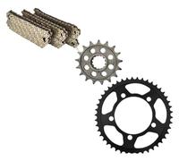 BYINGS Motorcycle Front Rear Sprocket Chain Set 525 Kit Compatible With S1000XR 2014-2020 S1000R 2013-2020 S1000RR 2009-2020(17T 45T 525-120L)