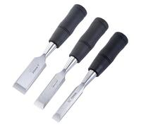 BYINGS Wood Chisel 7.5 Inch Carbon Steel Mn65# Chisel with Hammer End and Anti-Slip Handle Carpentry Tools for Woodworking