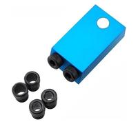 BYINGS Woodworking Oblique Hole Drill Locator Pocket Hole Jig for Drilling 15 Degree Angle Drill Guide Sets DIY Puncher Carpentry Tools