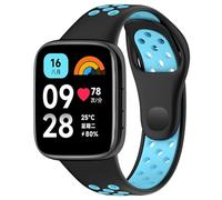 BYISYUE Breathable Watch Strap for Xiaomi Redmi Watch 3 Active, Silicone Sport Replacement Band for Redmi Watch 3 Active