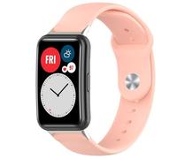 BYISYUE Watch Strap for Huawei Watch Fit Series, Silicone Sport Replacement Band, Pink