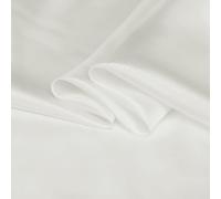 Byitre 8 m/m 100% Pure Mulberry Silk habotai Fabric - Fabric by 1 Metre - Solid Fabrics for Sewing Summer Dresses, Linings, Wedding Dresses, Crafts and DIY(White)