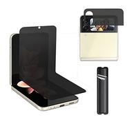BYIUIHS 3 Pack Privacy Screen Protector for Samsung Galaxy Z Flip 4 5G, Anti-Peep Matte Black, Thermoplastic Polyurethane, Anti-Slip